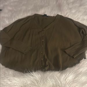 Urban Outfitters Brown Chunky Knit Cardigan